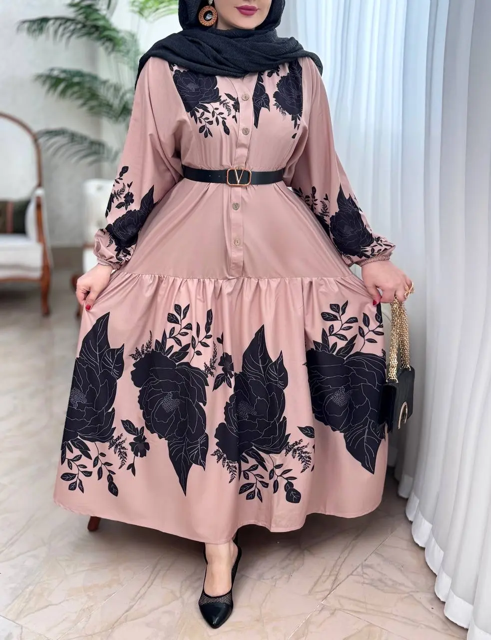 پیراهن فلور گلچهره  3204